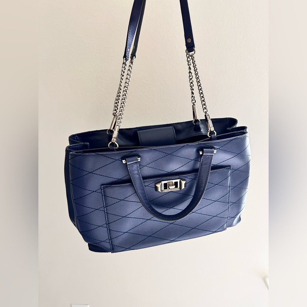 Rebecca Minkoff Navy Quilted Shoulder Bag